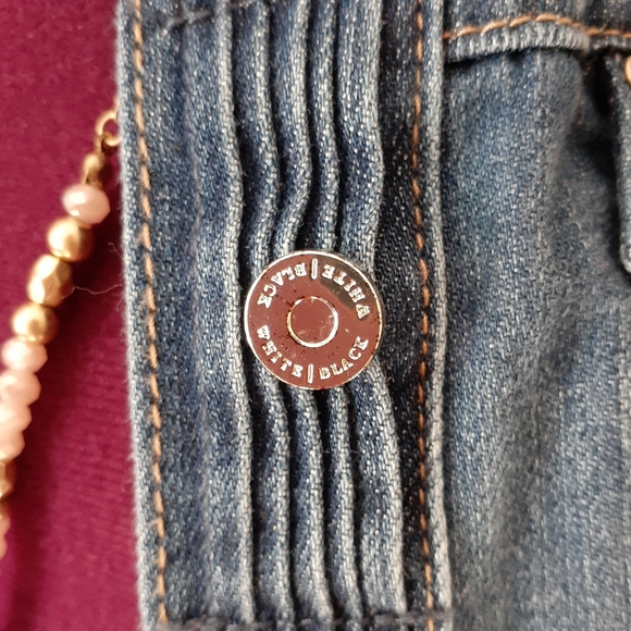 SOLD - WHBM jewel neck denim jacket - Picture 11 of 16